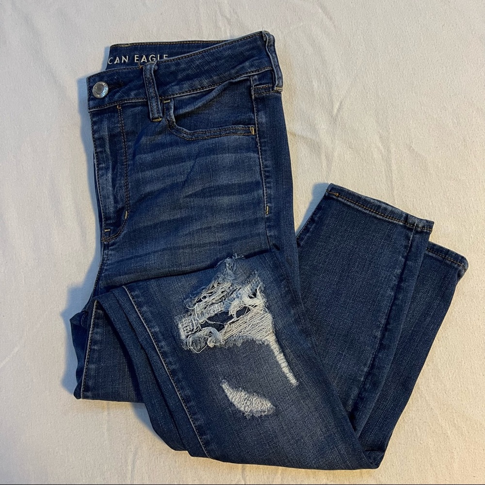 American Eagle High Rise Jeggings 12 Long